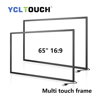 Размер подгонянный рамкой YCLTOUCH касания инфракрасн экрана 65 дюймов Multi